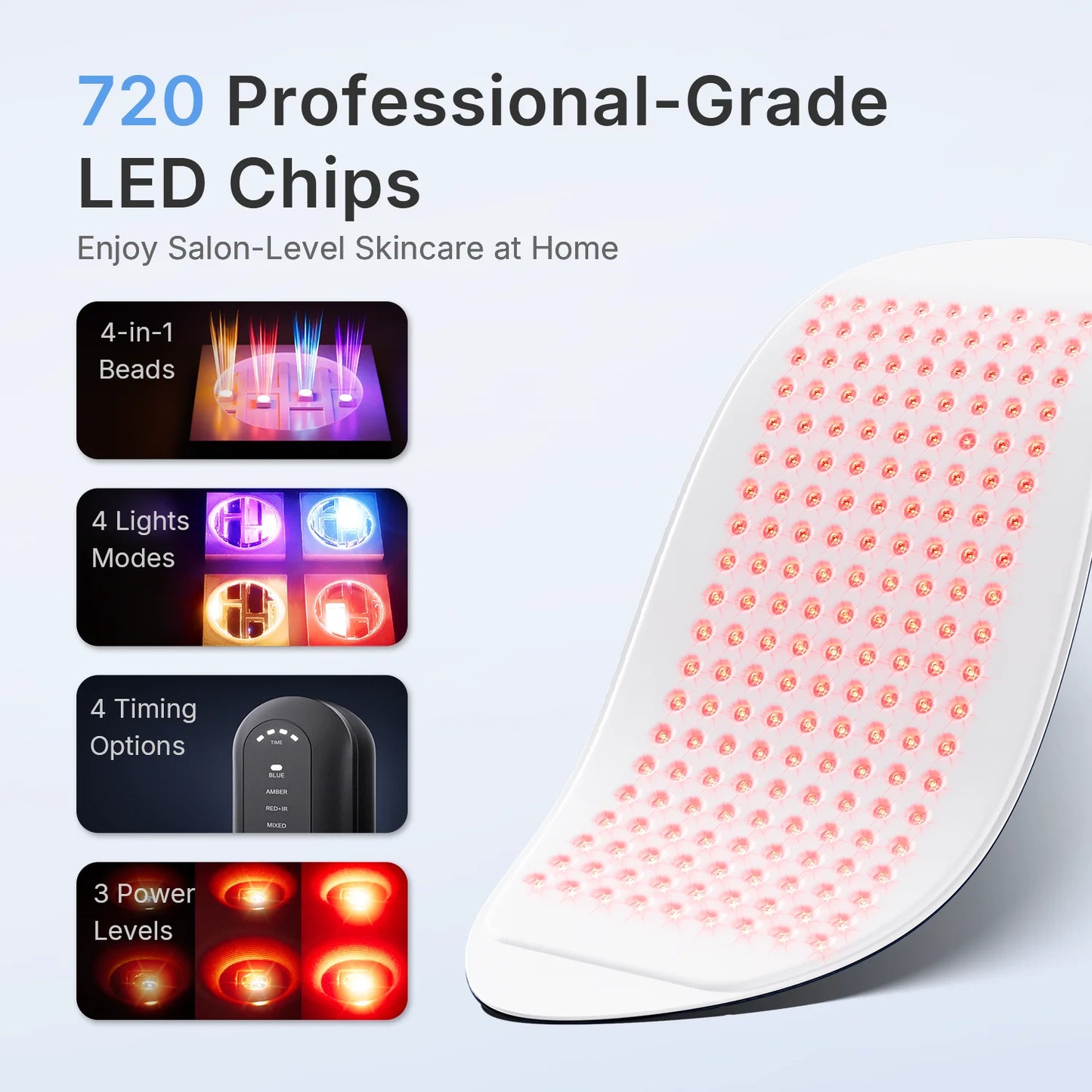 Hello Face L6 LED Light Therapy Mask – Red & NIR Light