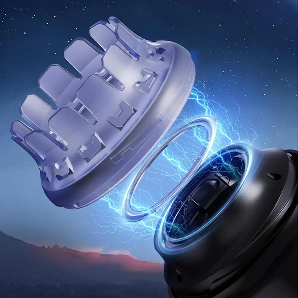 Fully Automatic Men's Hair Clipper carbon steel Blade Electric Clipper Waterproof Professional Rechargeable Cordless Hair Shaver