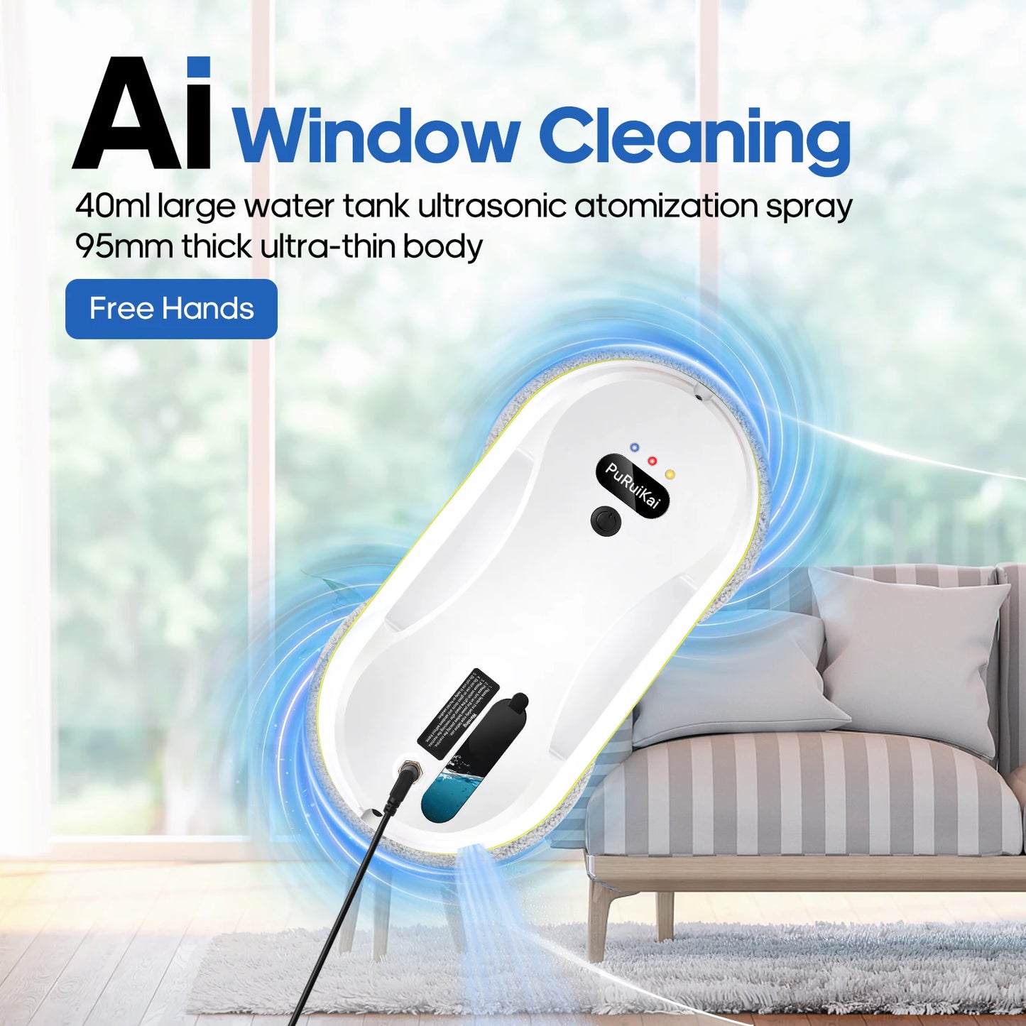 Smart Automatic Window Cleaning Robot