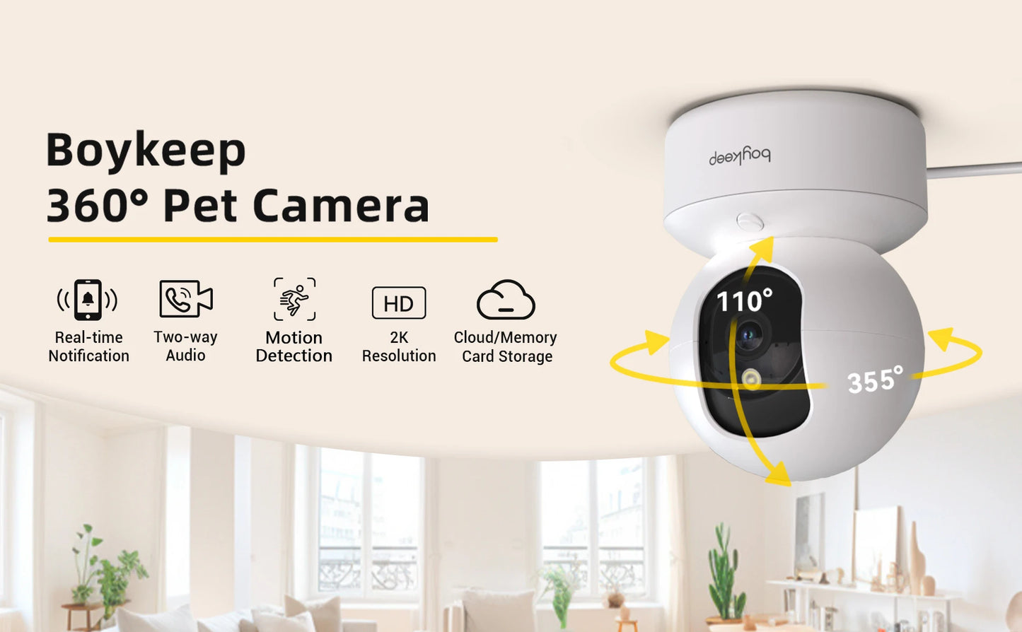 GuardEye 360 – Smart Security & Baby Monitor Camera
