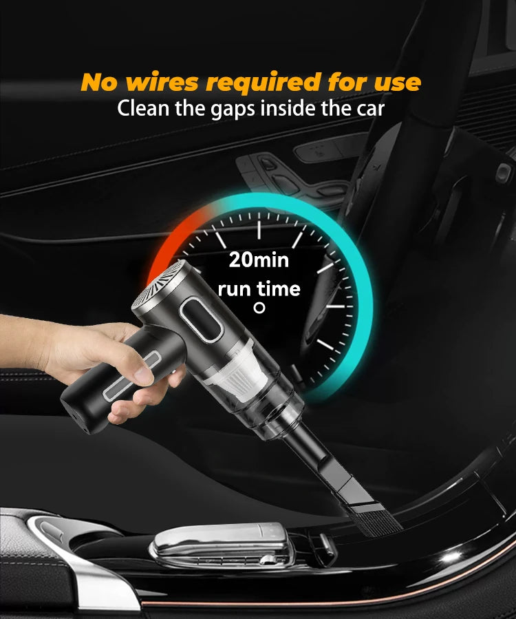 Portable Wireless Vacuum Cleaner – Car & Home
