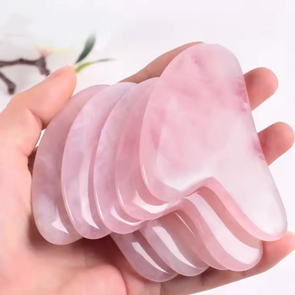 Smooth Natural Jade Gua Sha Board Portable Home Facial SPA Massage Tool Gentle Daily Skin Care Unisex Beauty Accessory