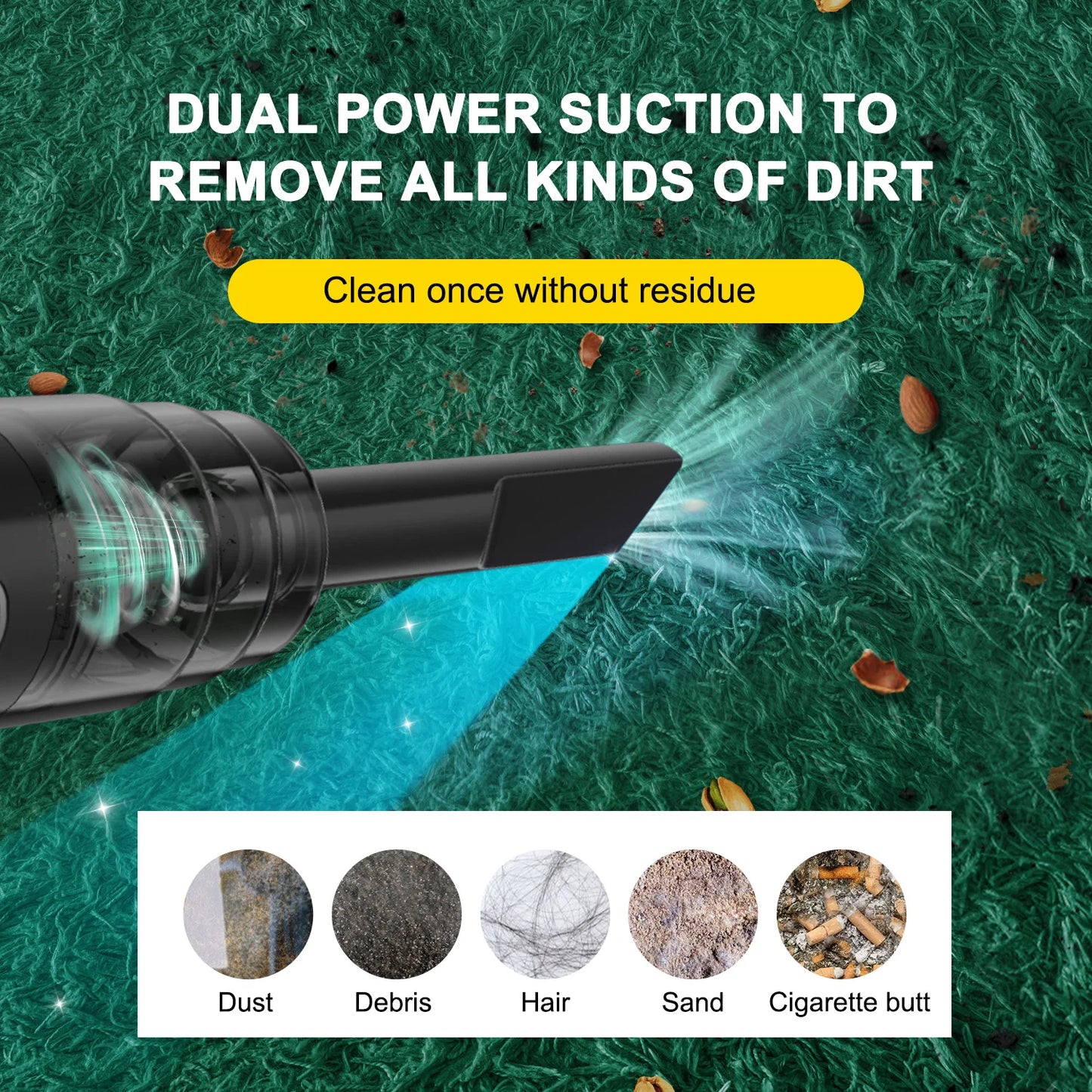 Portable Wireless Vacuum Cleaner – Car & Home