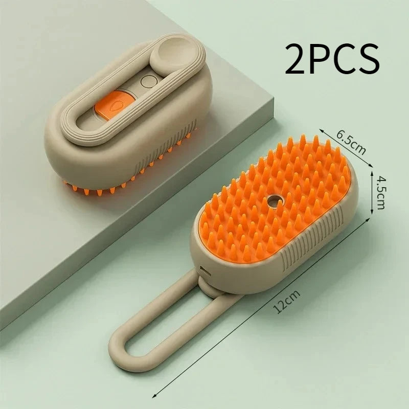 Pet Steam Brush Cat Dog Cleaning Steamy Spray Massage Beauty Comb 3 in 1 Hair Removal Grooming Supplies Pets Accessories