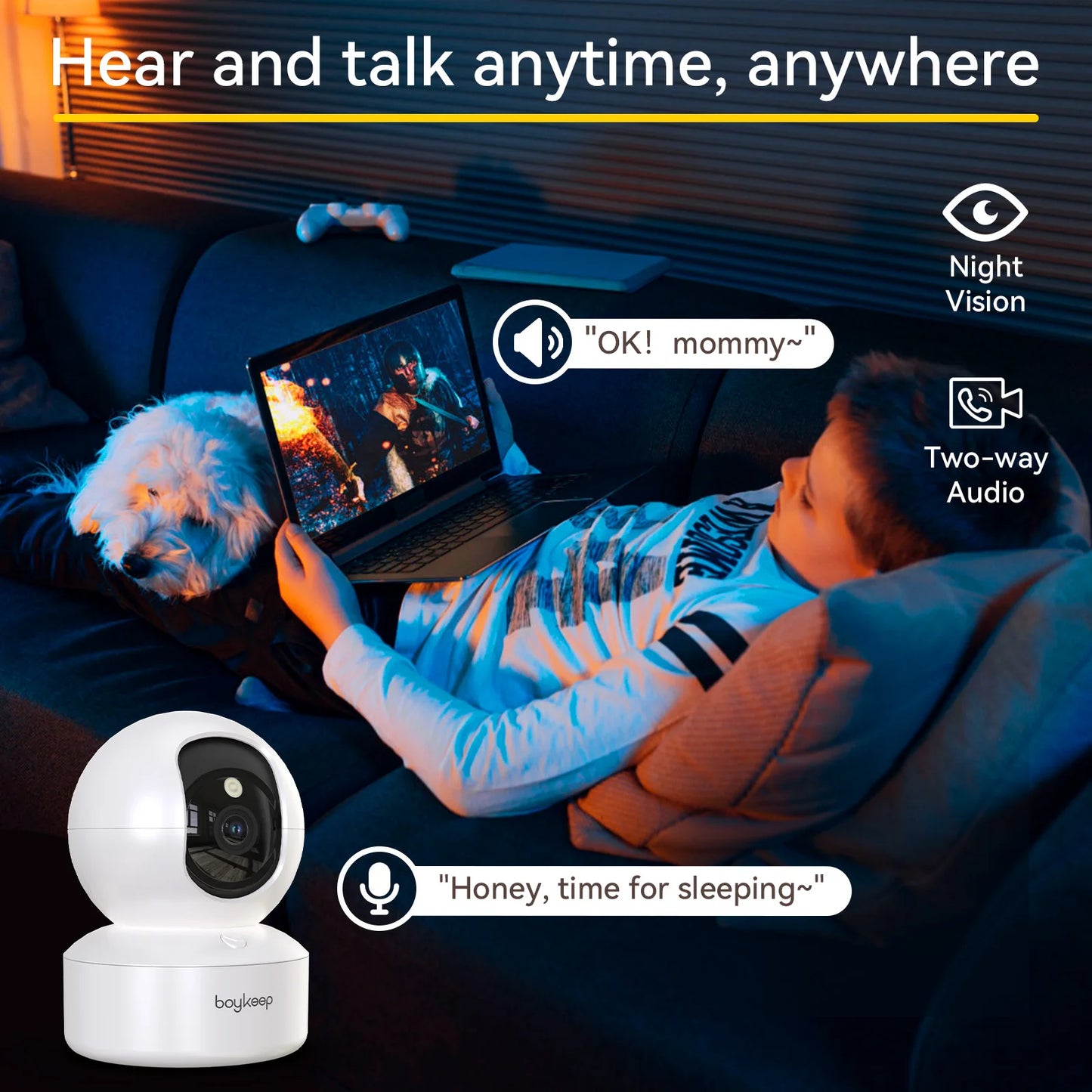GuardEye 360 – Smart Security & Baby Monitor Camera