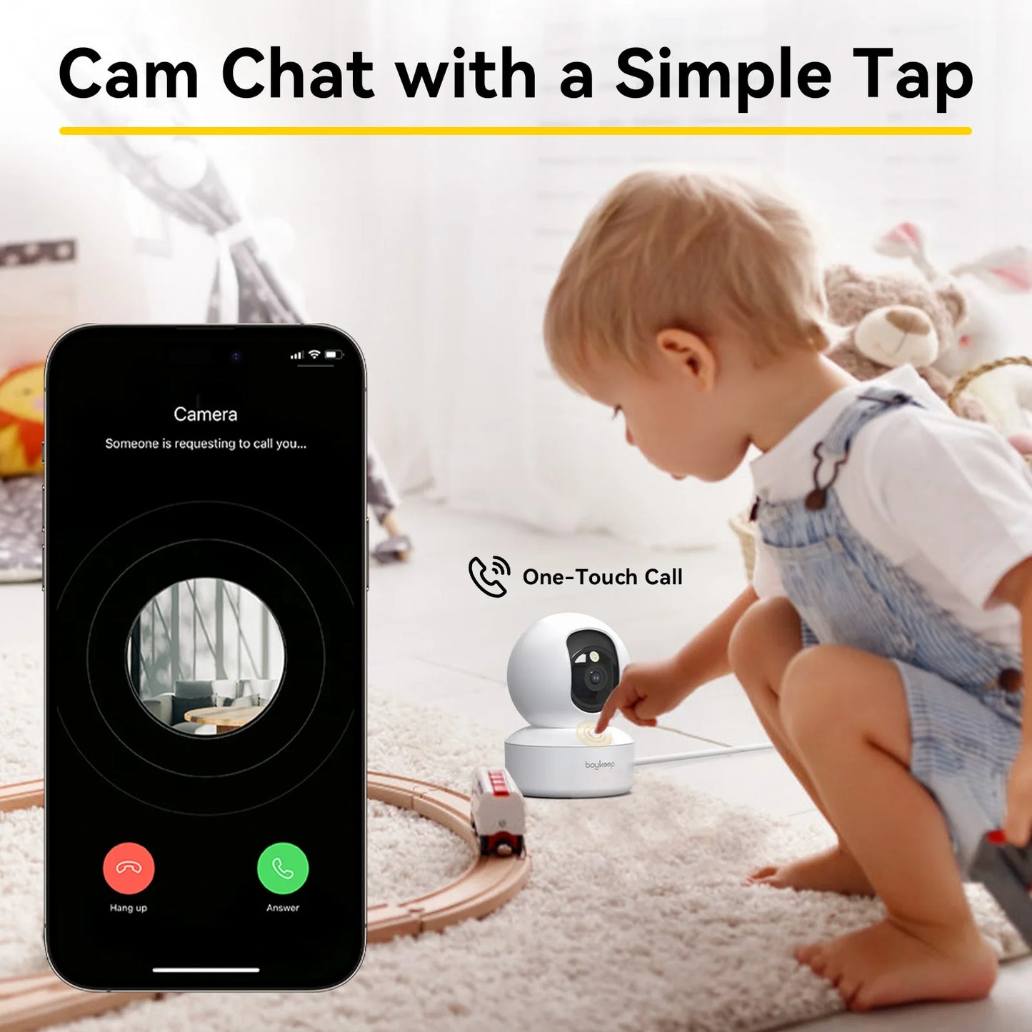 GuardEye 360 – Smart Security & Baby Monitor Camera