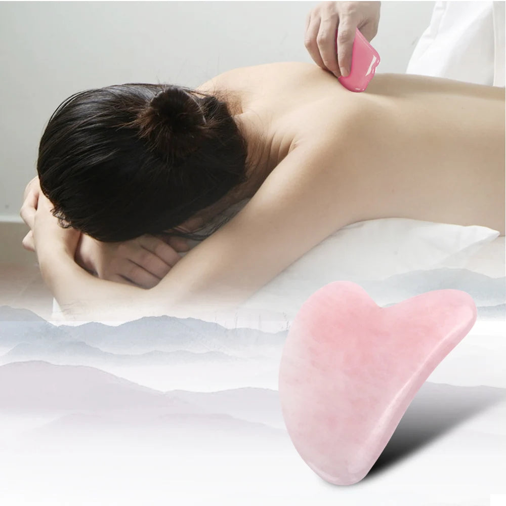 Smooth Natural Jade Gua Sha Board Portable Home Facial SPA Massage Tool Gentle Daily Skin Care Unisex Beauty Accessory