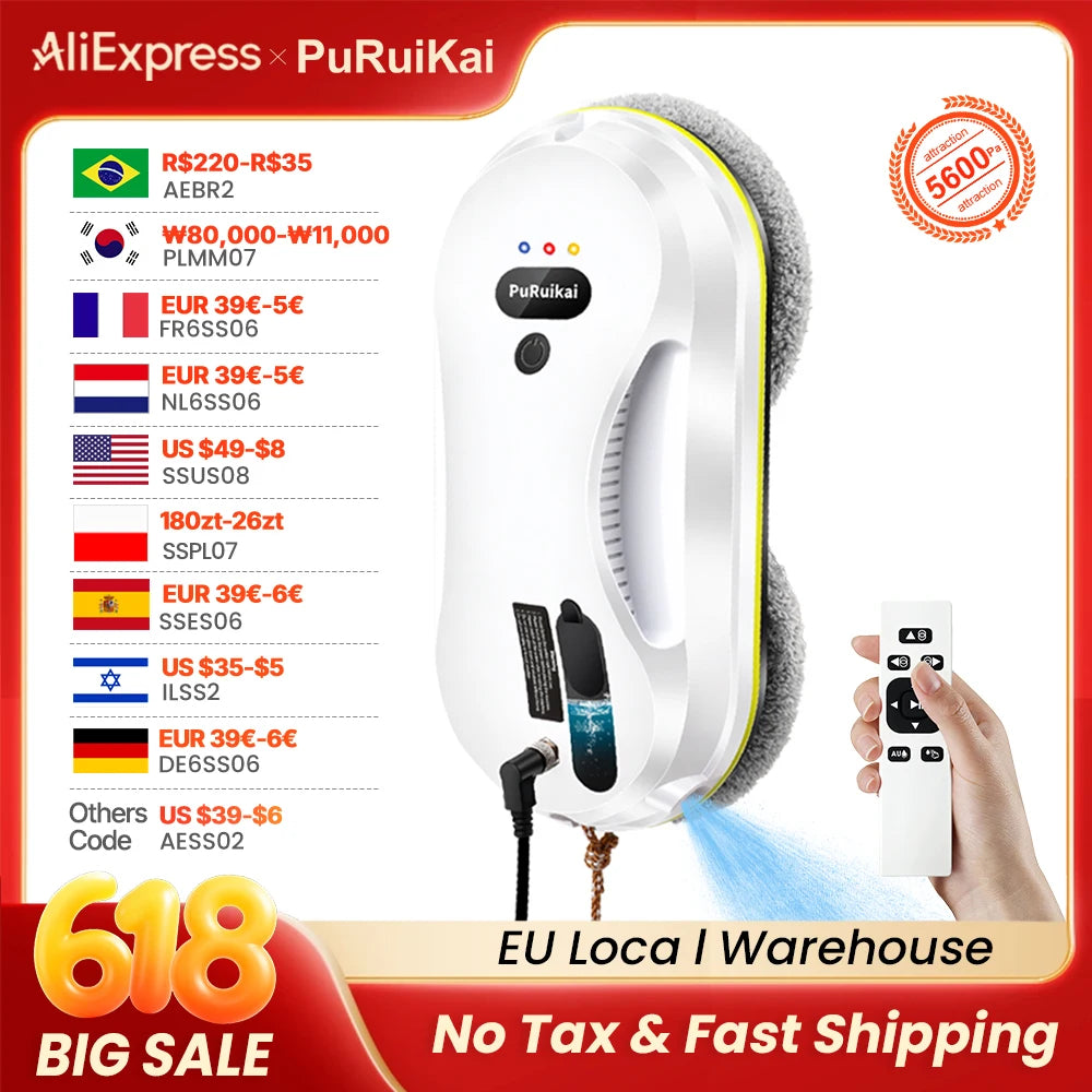 Smart Automatic Window Cleaning Robot