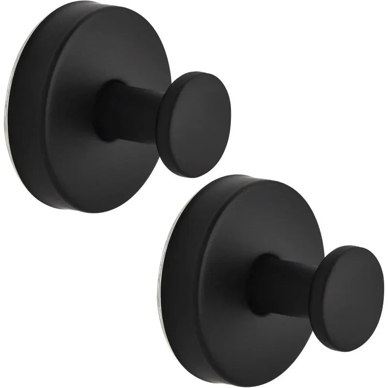 Matte Black Suction Towel Hook (2-Pack)