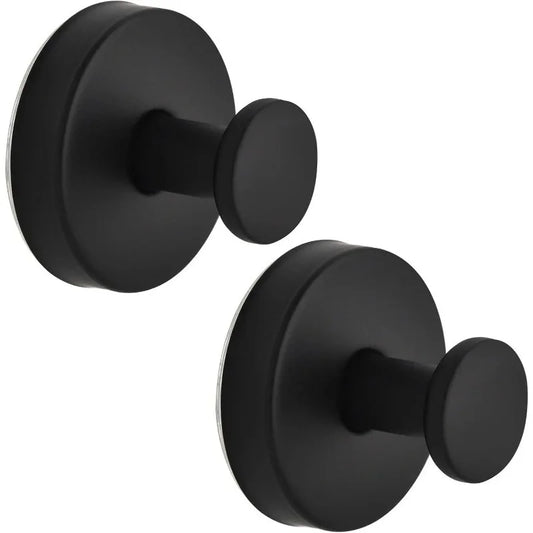 Matte Black Suction Towel Hook (2-Pack)