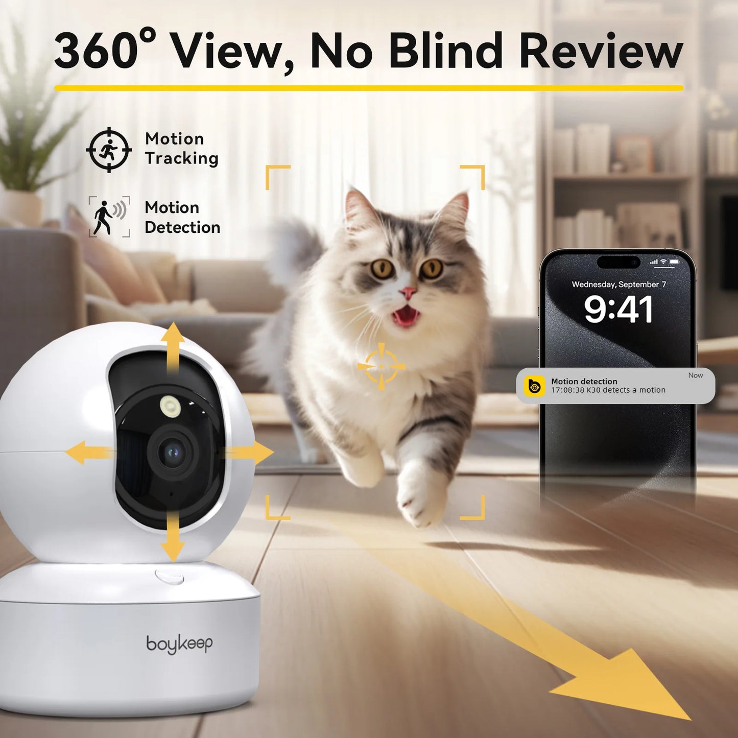 GuardEye 360 – Smart Security & Baby Monitor Camera