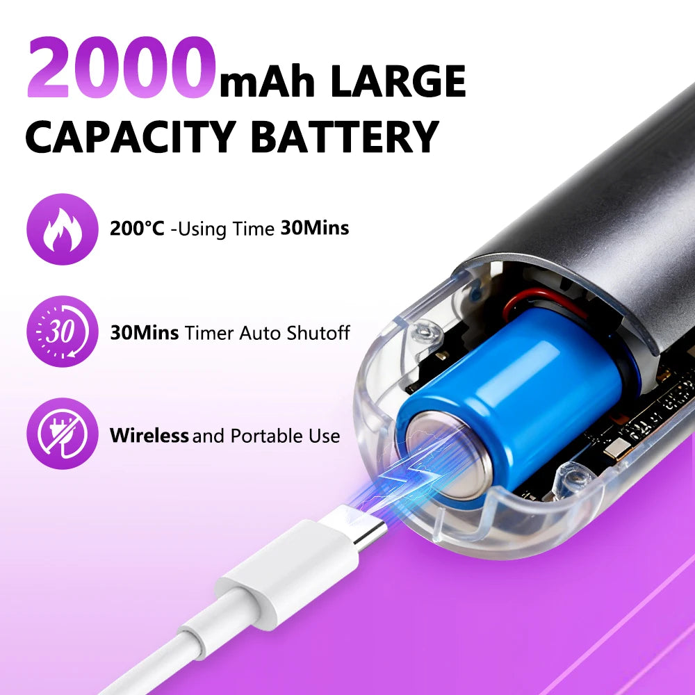 Cordless Hair Brush Straightener Electric Hot Heating Brush Negative Ion Hair Straightening Styling Comb Smoothing Nourish Hair