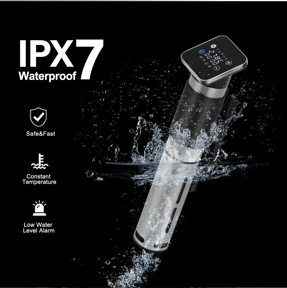 BioloMix 5th Generation Stainless Steel WiFi Sous Vide Cooker IPX7 Waterproof Thermal Immersion Circulator Smart APP Control